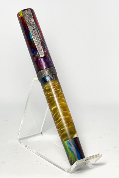 Custom White Sunny Pen with Colored Trim